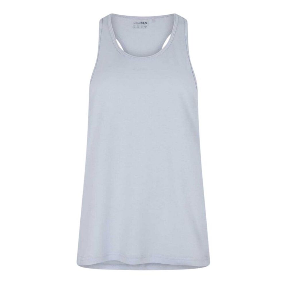 USA Womens/Ladies Racerback Tank Top / Brunnera Blue